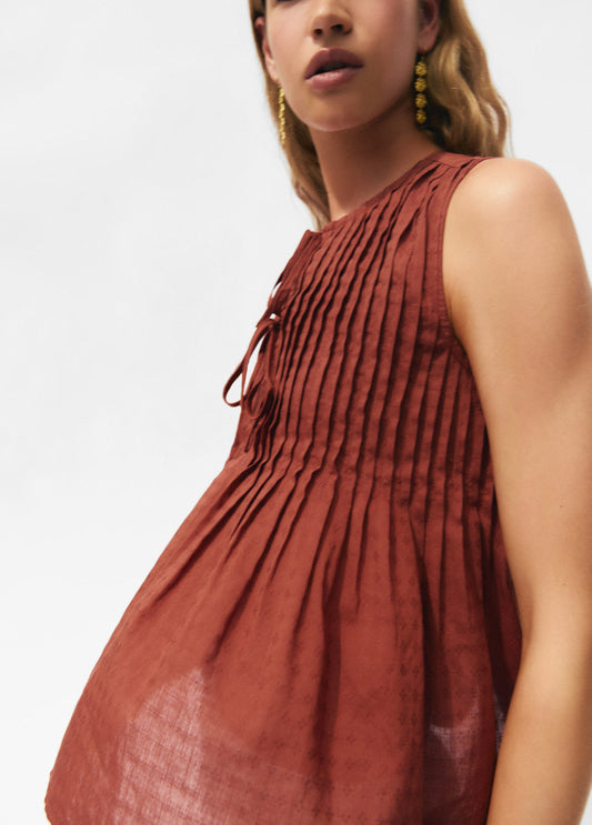 Blusa tirantes jaretas con lazos