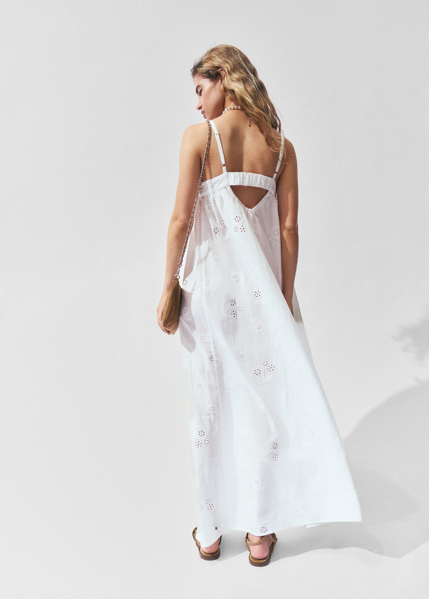 Vestido largo paisley