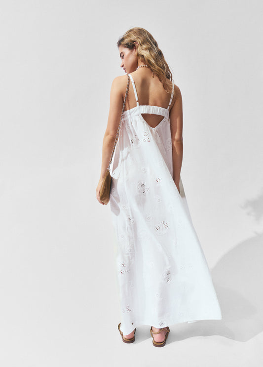 Vestido largo paisley