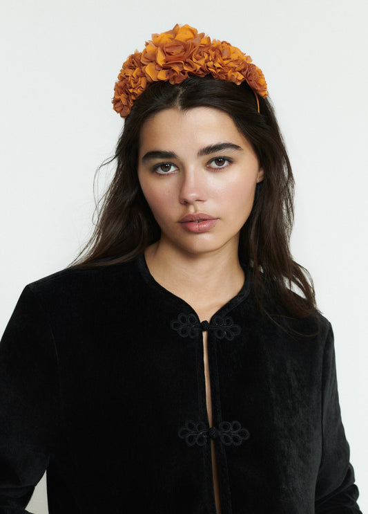 Diadema flores tul