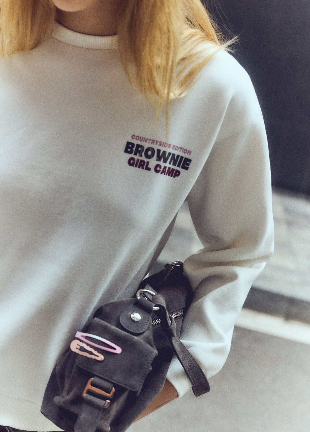 Sudadera print caballo glitter