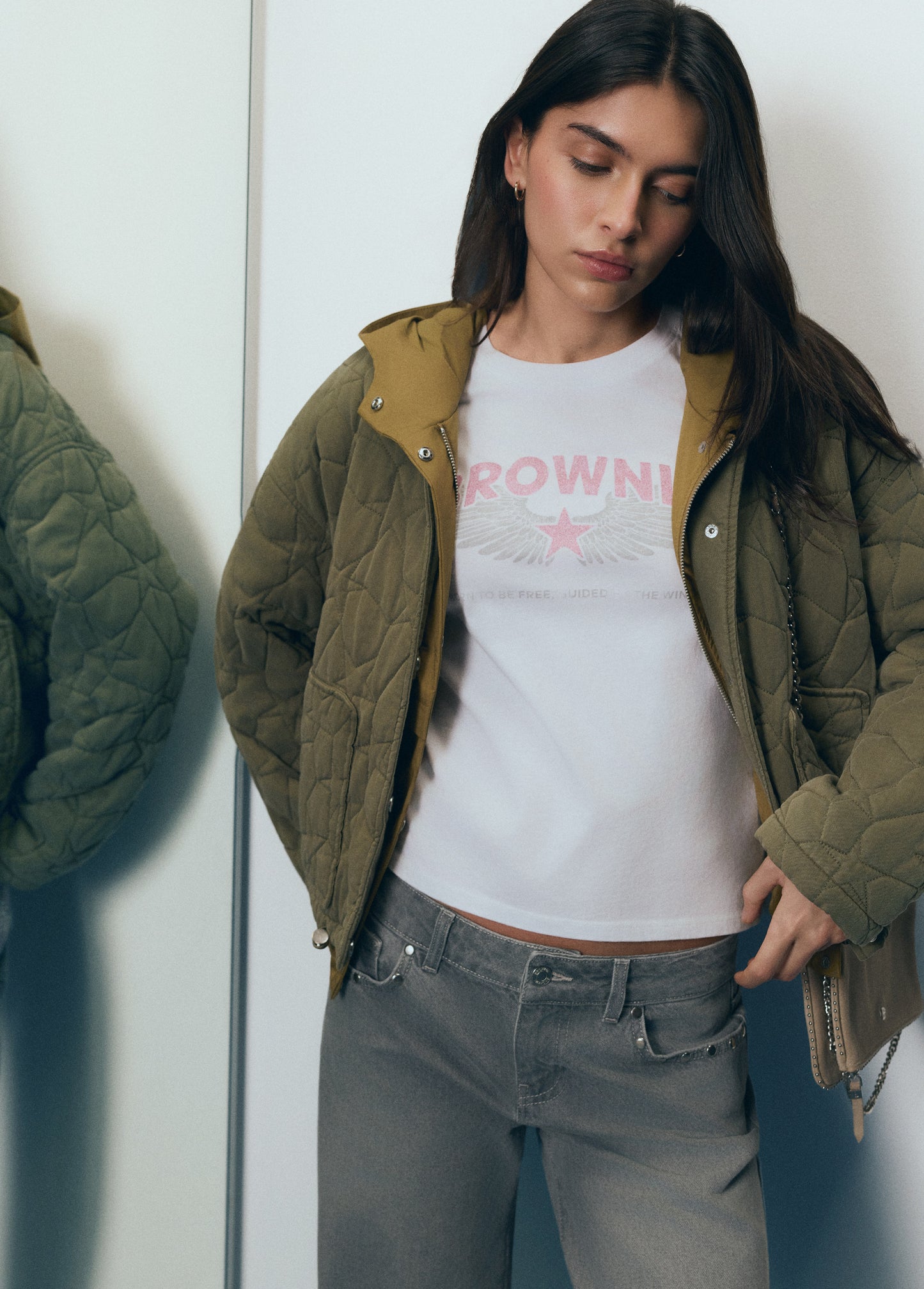 Cazadora estrellas kaki