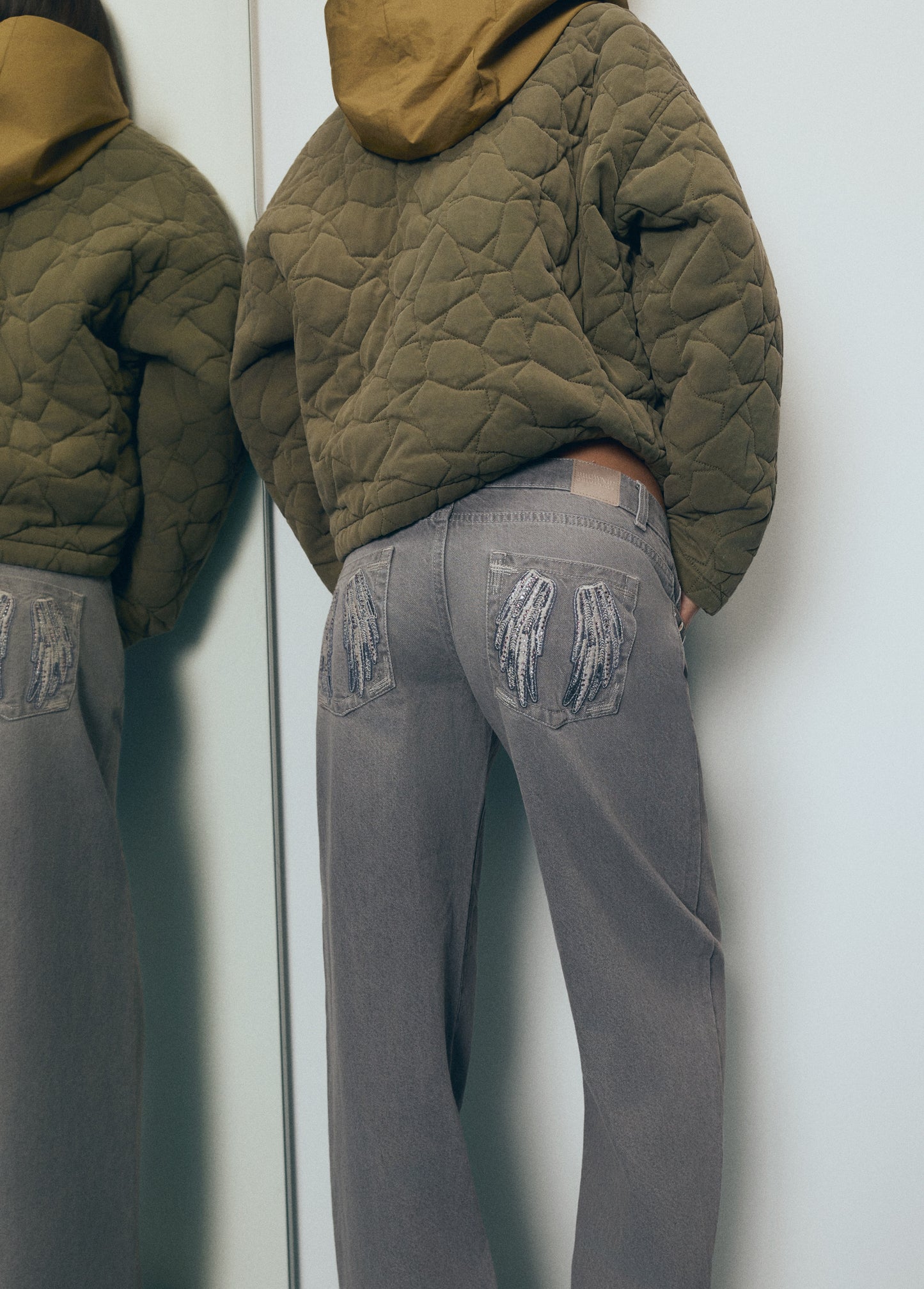 Cazadora estrellas kaki