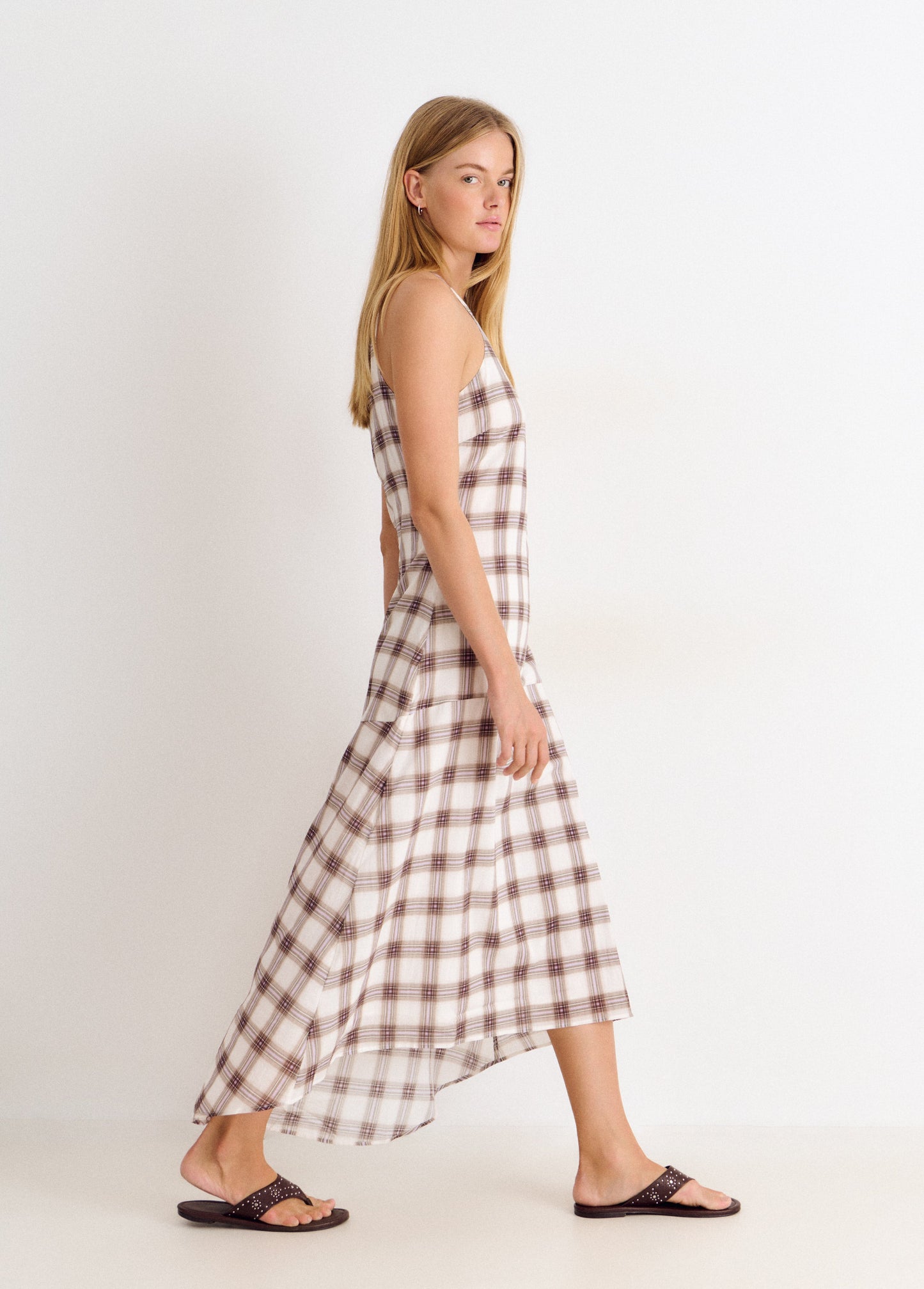 Vestido largo cuello halter
