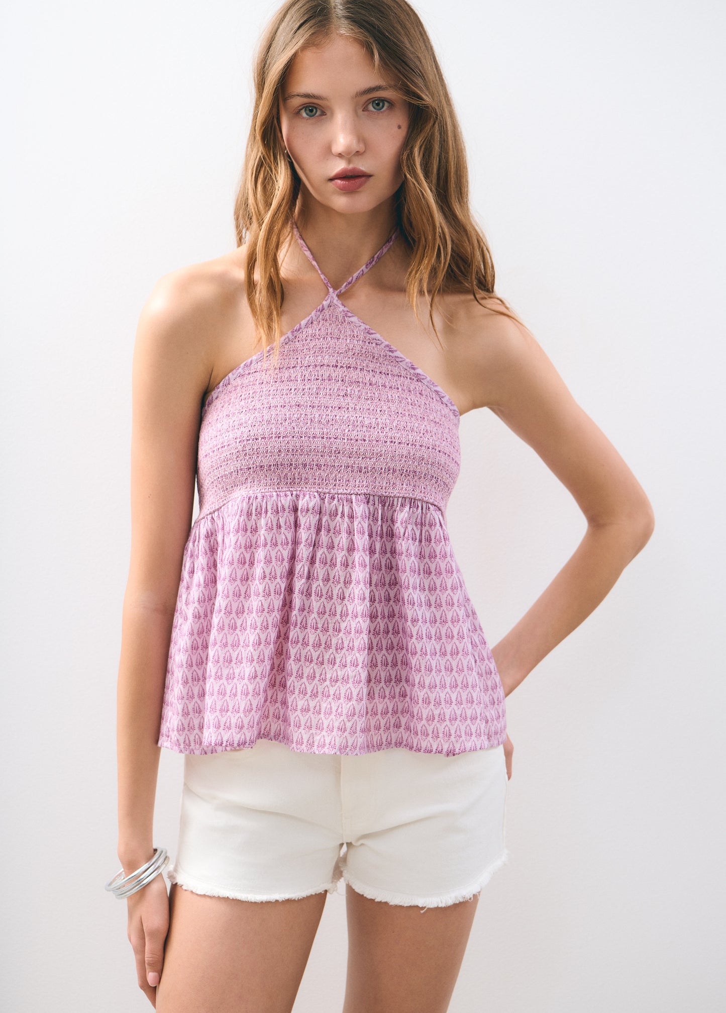 Top algodón smock