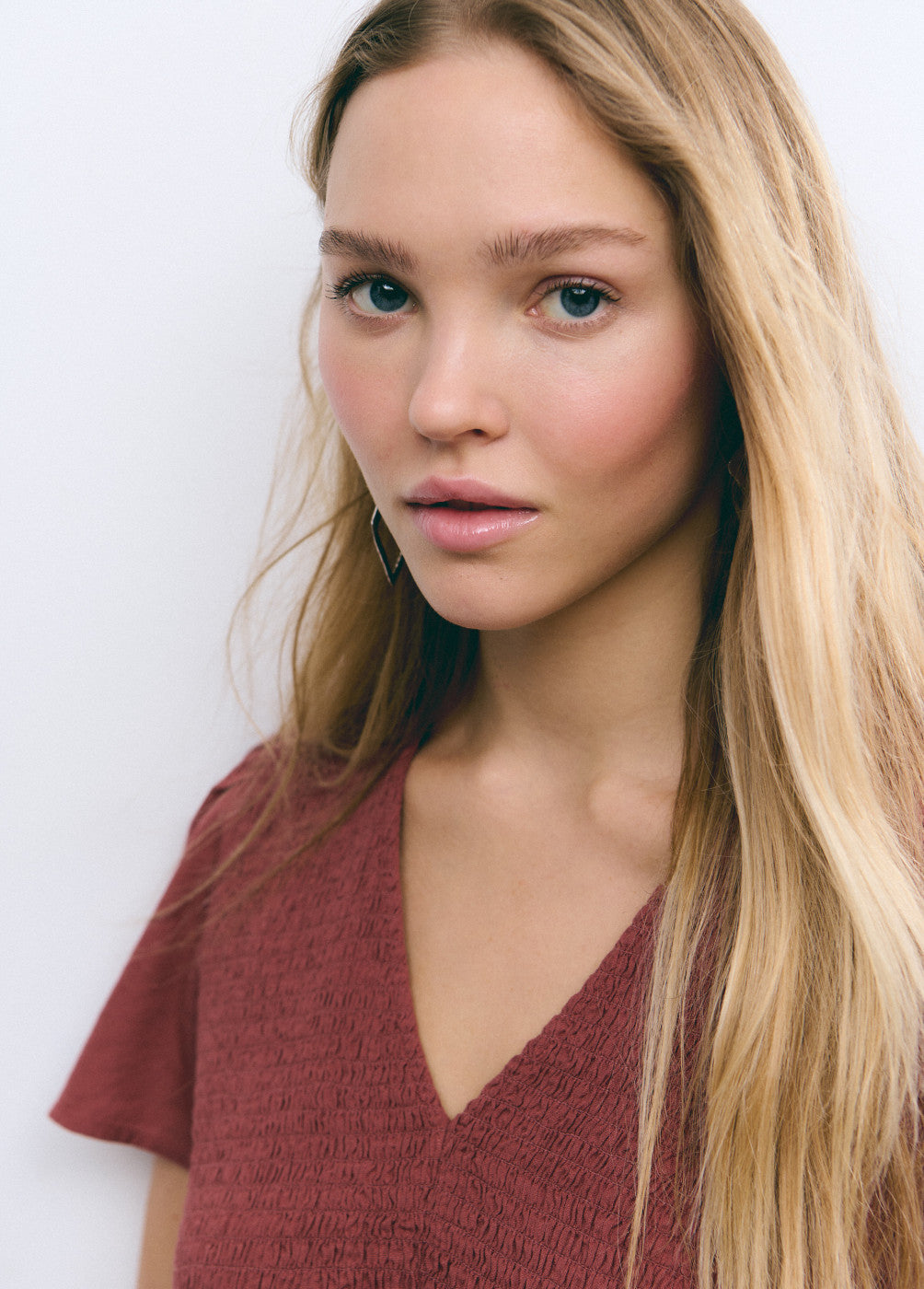 Blusa algodón smock