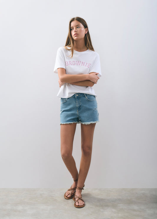 Camiseta texto brownie