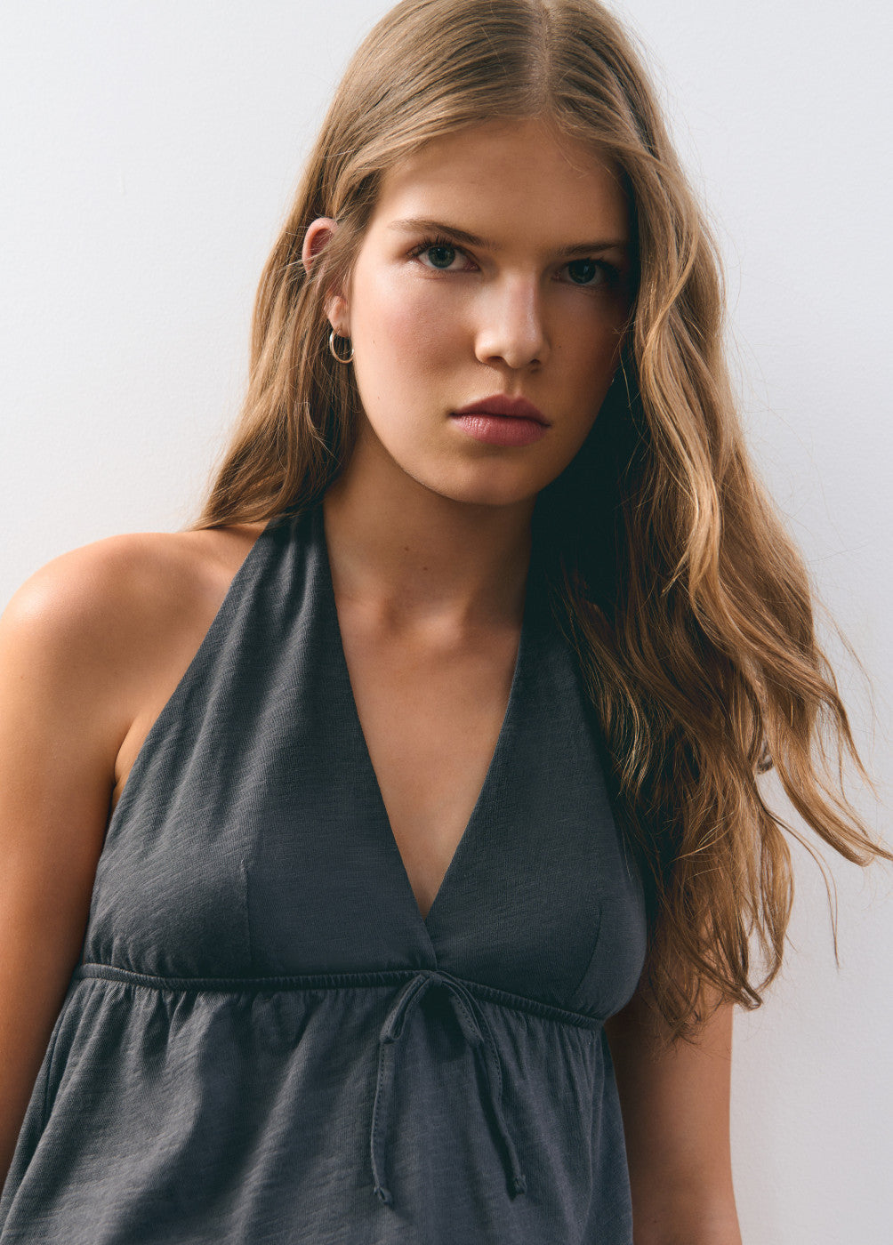 Top halter algodón