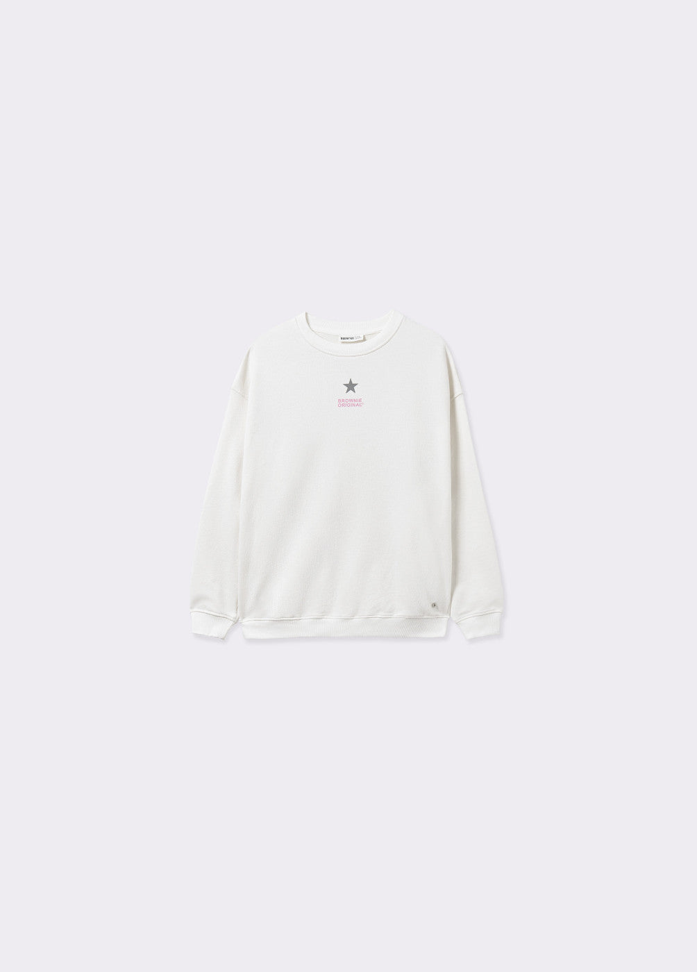 Sudadera lavada print espalda