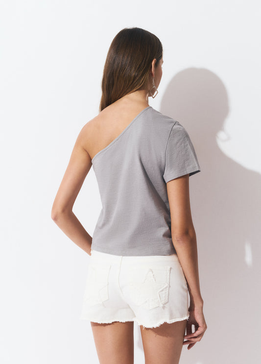 Camiseta asimétrica eyelets