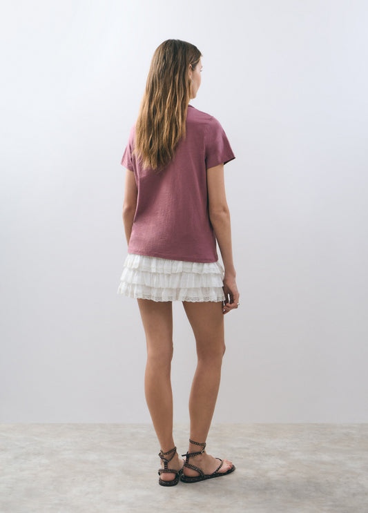 Camiseta algodón botones
