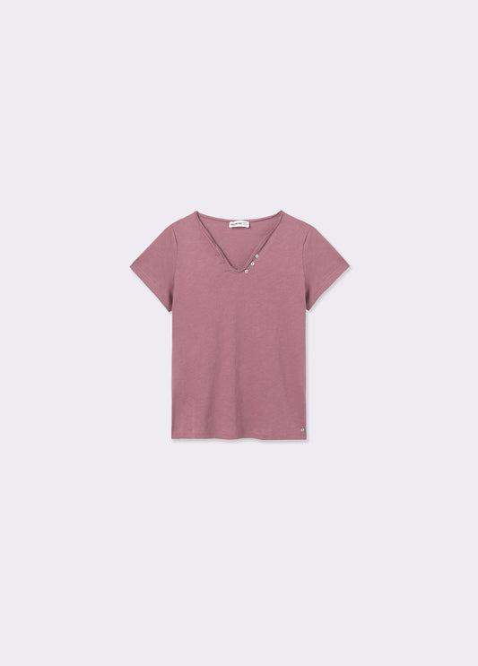 Camiseta algodón botones