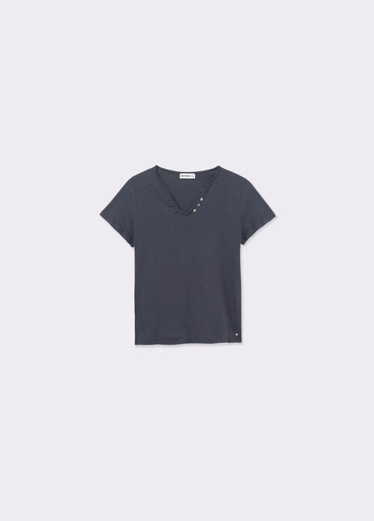 Camiseta algodón botones