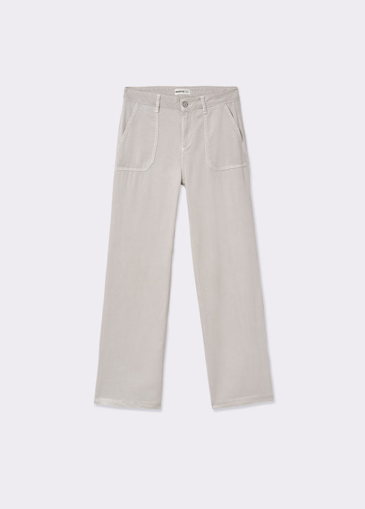 Pantalón bolsillo parche fluido