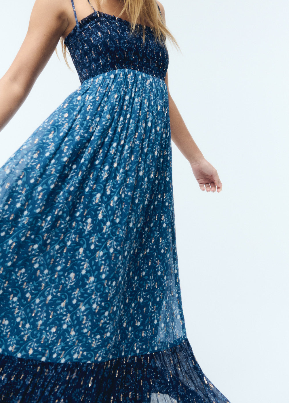Vestido estampado cenefa