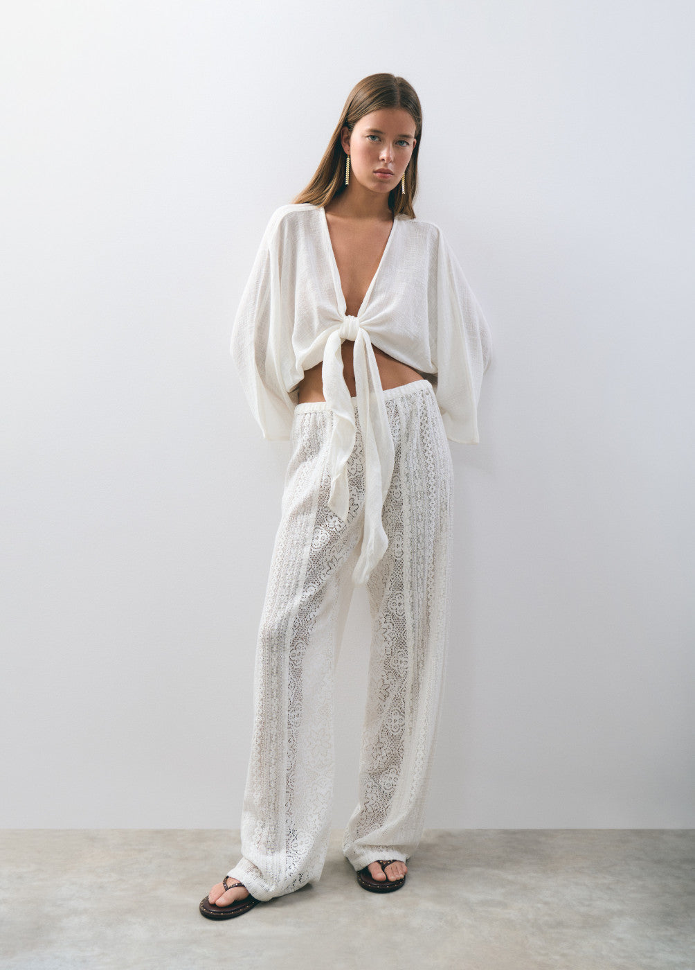 Pantalón tipo crochet