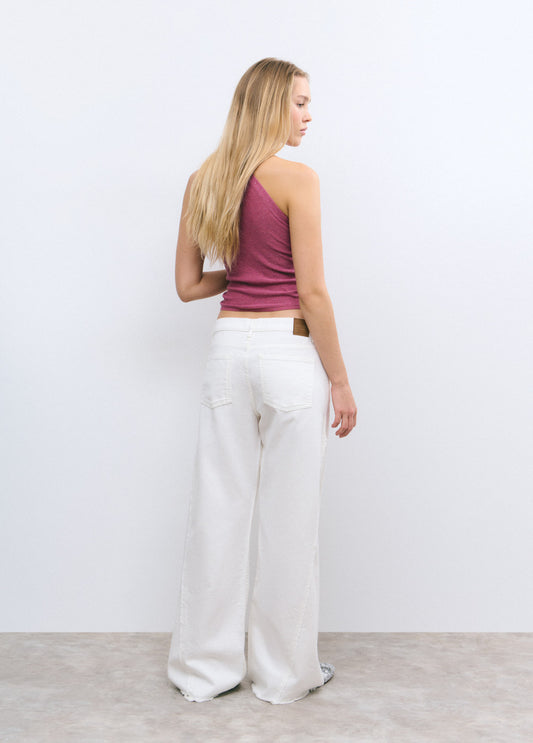 Pantalón desfleco lateral