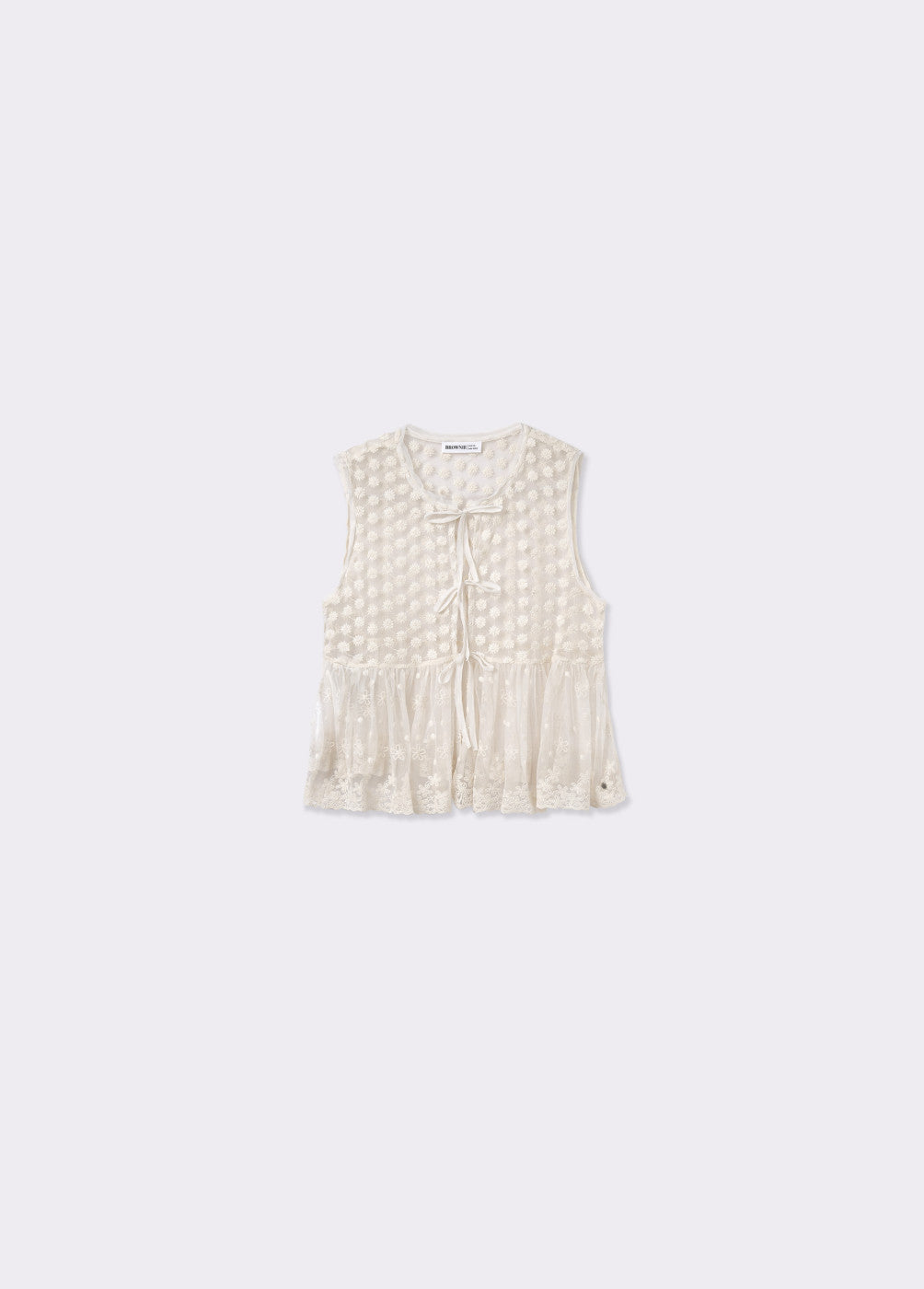 Blusa laces semitransparente