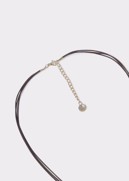 Collar largo flor