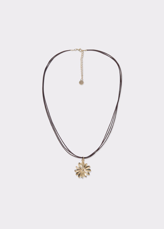 Collar largo flor