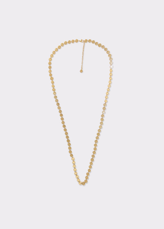 Collar largo chapitas