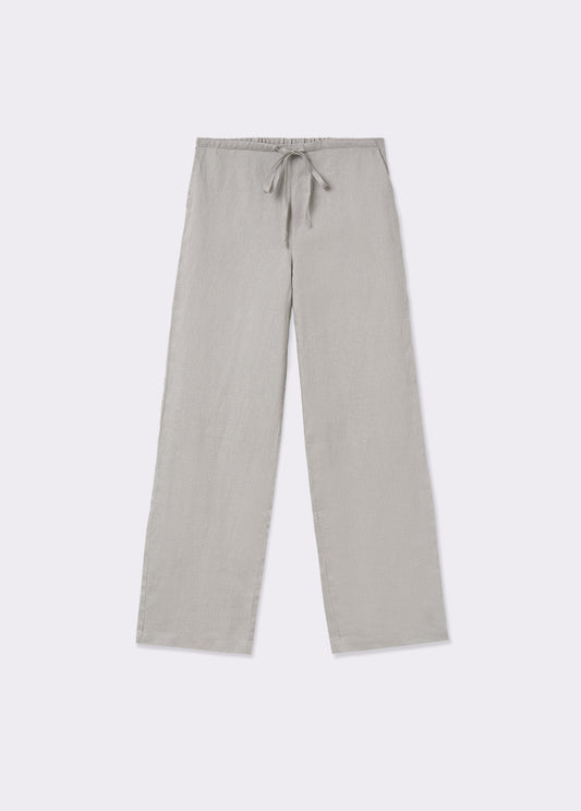 Pantalón bajo de lino