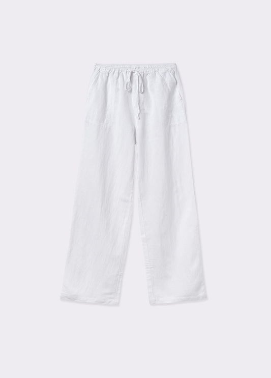 Pantalón fluido con lino