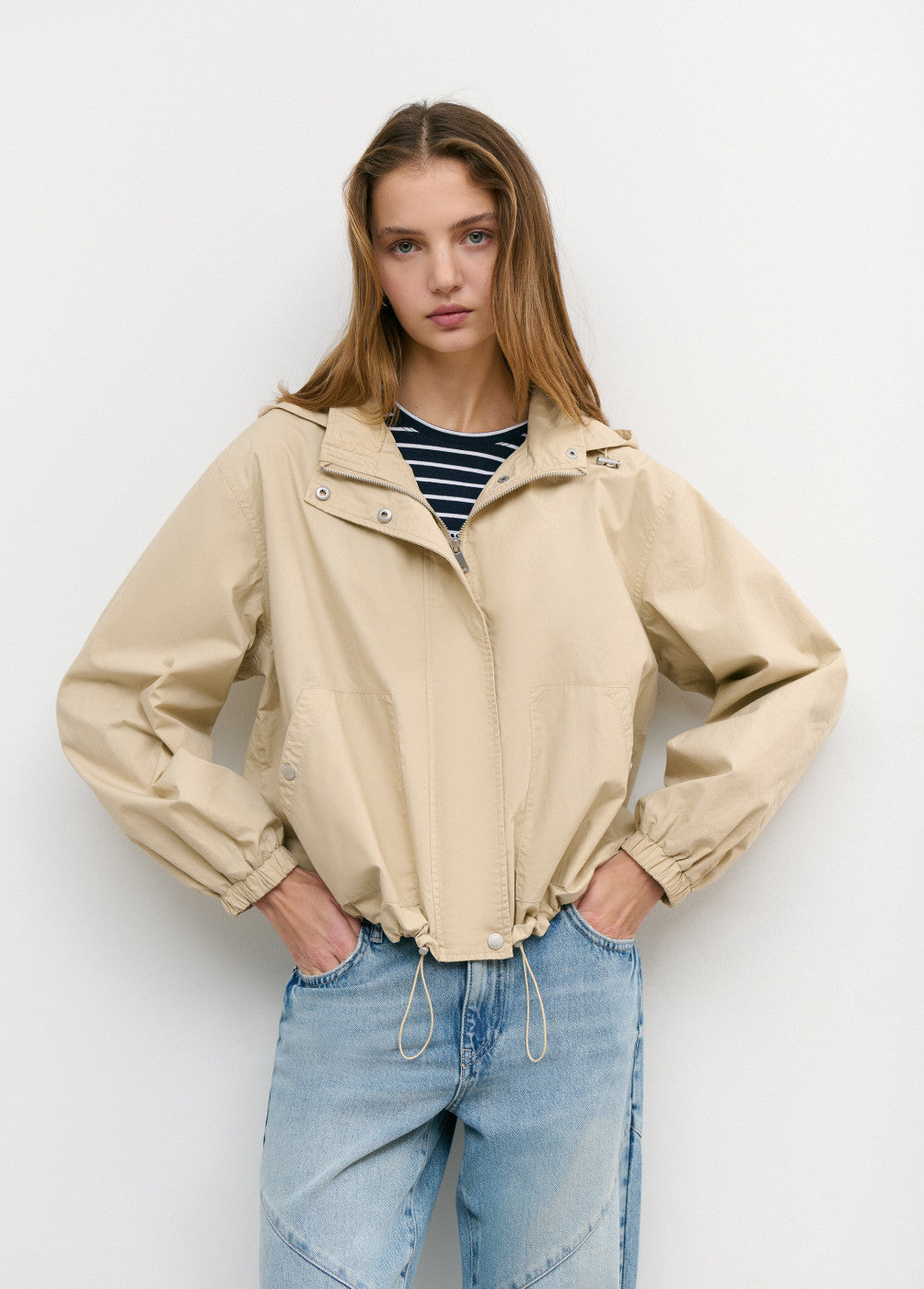 Parka algodón con capucha