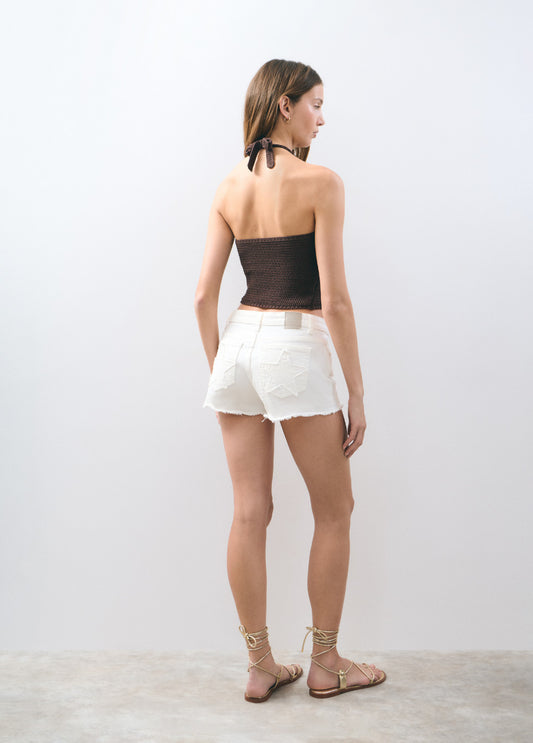 Top crochet flor