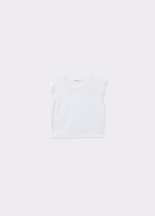 Camiseta algodón doble volante