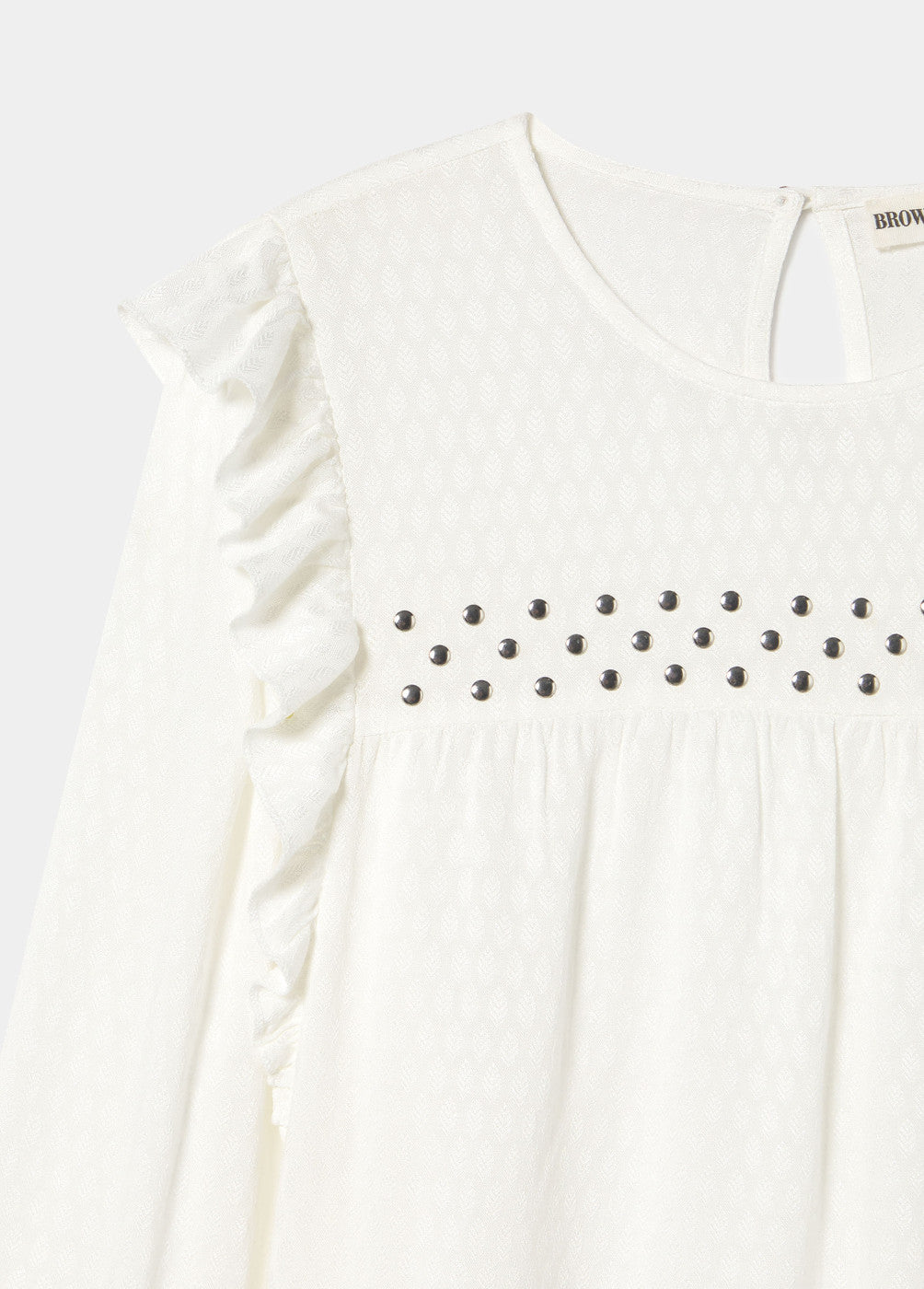 Blusa volantes tachas