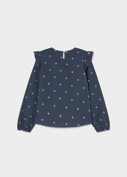 Blusa dobletela bordados