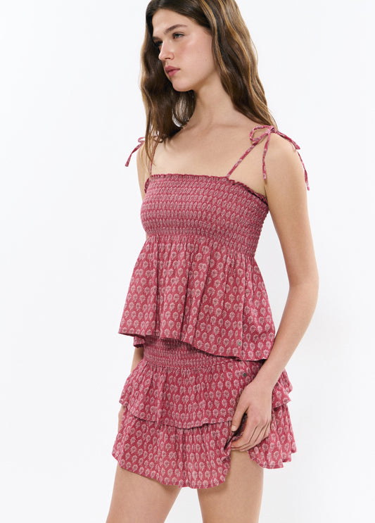 Falda volantes indio