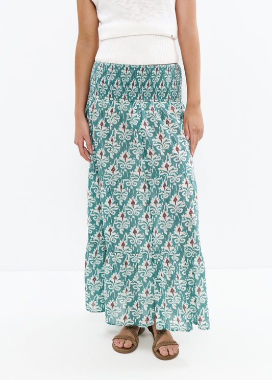 Falda larga smock