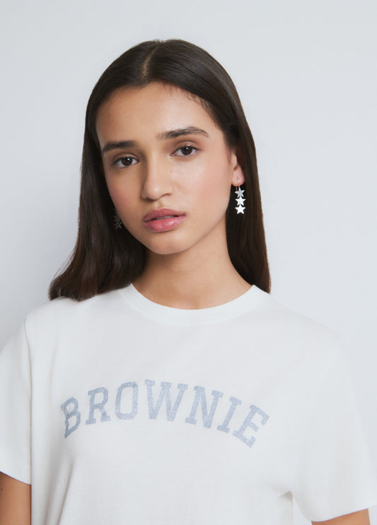 Camiseta Brownie texto glitter