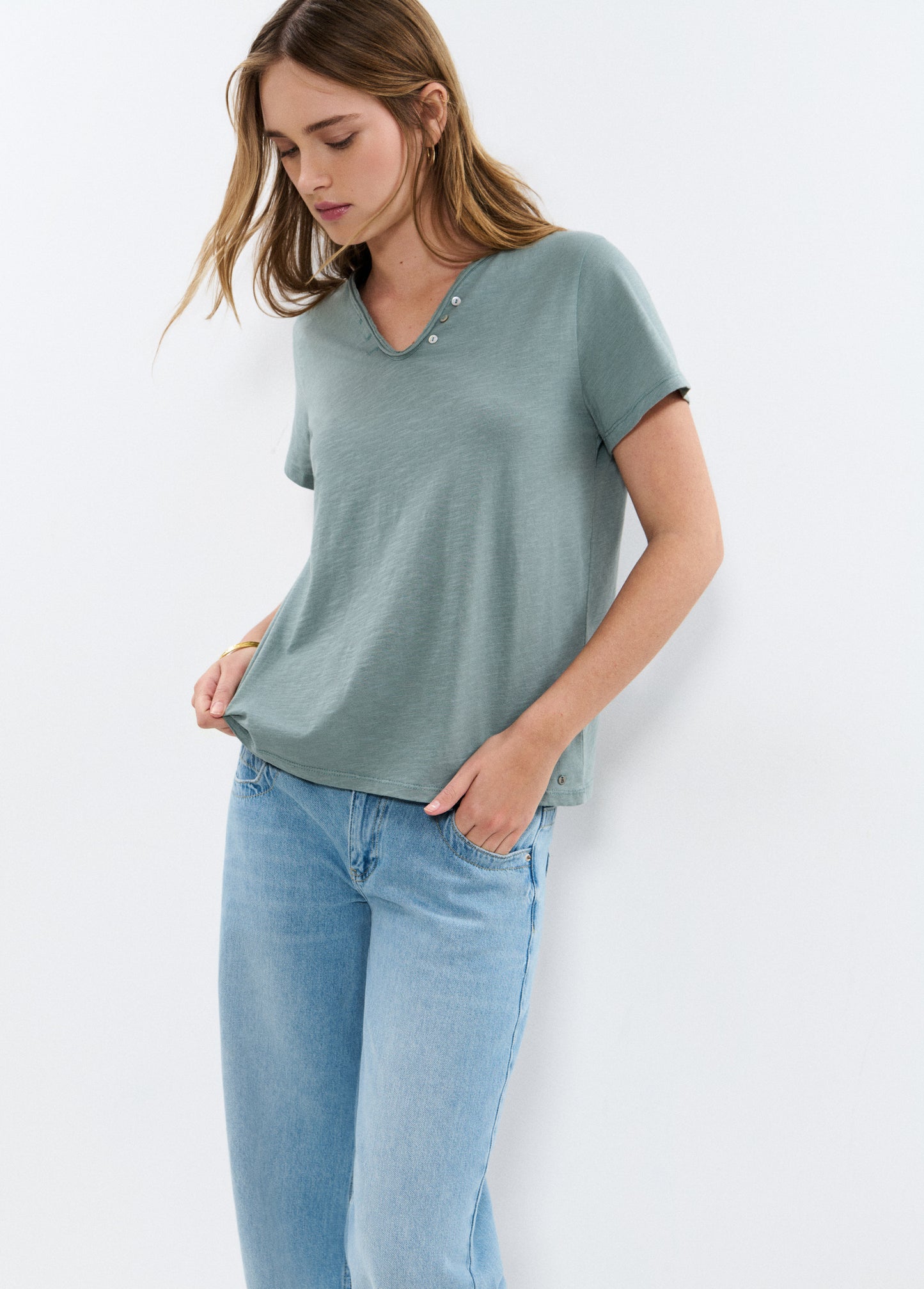 Camiseta botones