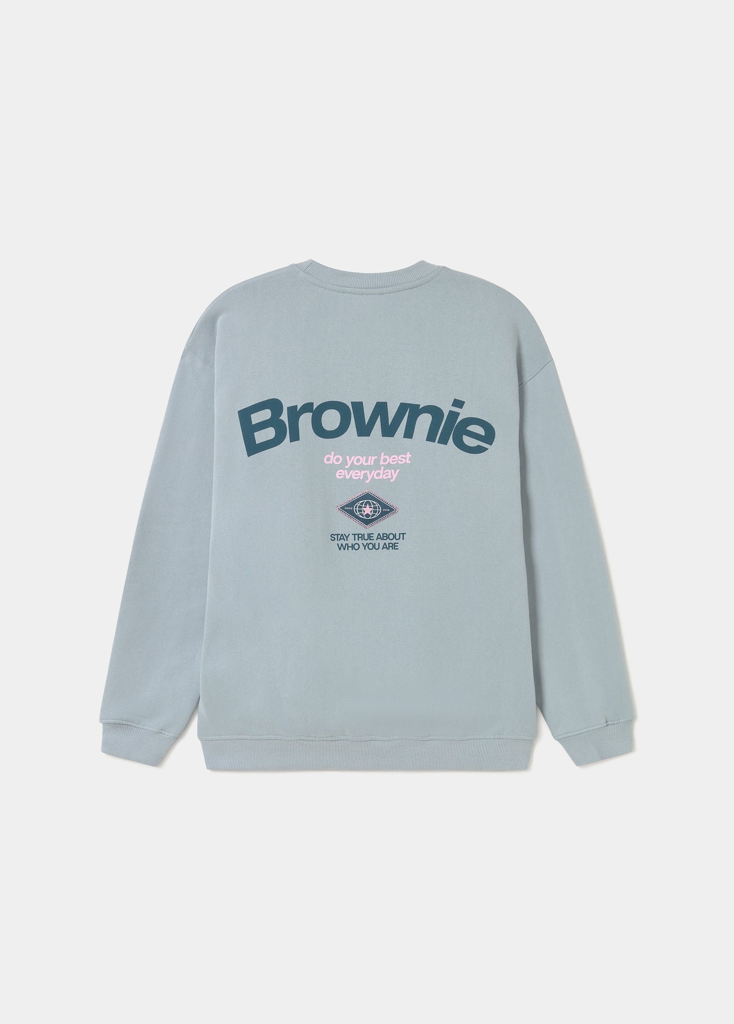 Sudadera print espalda con parche