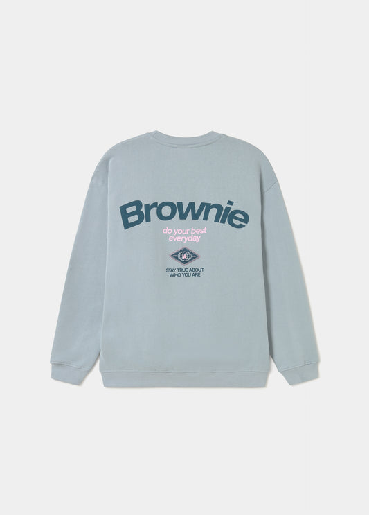 Sudadera print espalda con parche