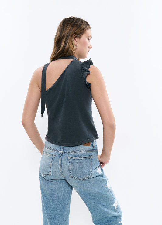 Camiseta asimétrica volante