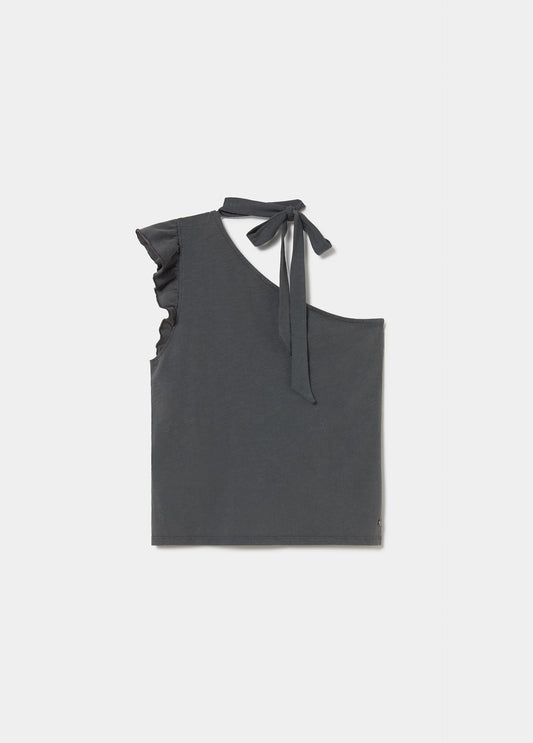 Camiseta asimétrica volante