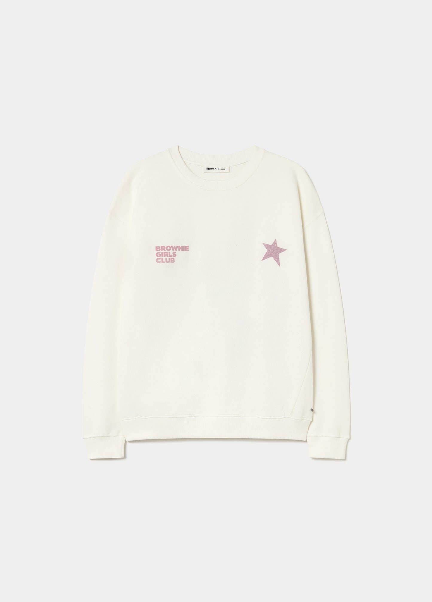Sudadera print glitter estrella