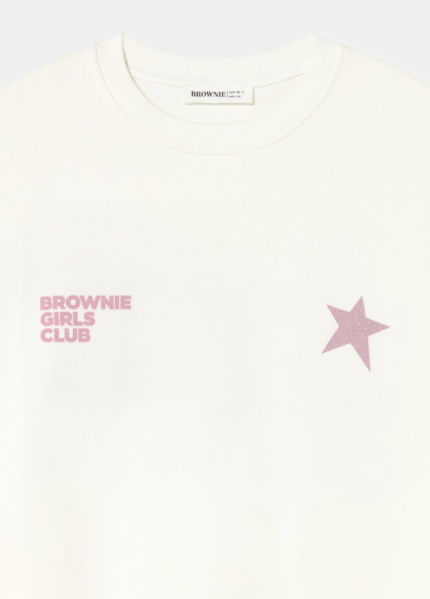 Sudadera print glitter estrella