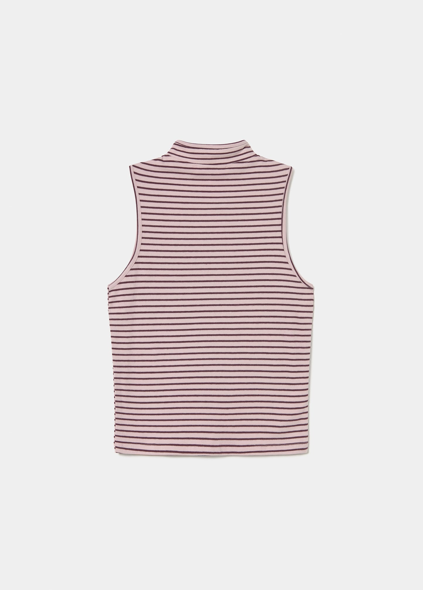 Camiseta raya tejida cuello abotonado