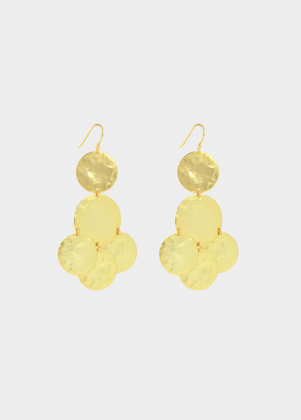 Pendiente monedas grandes