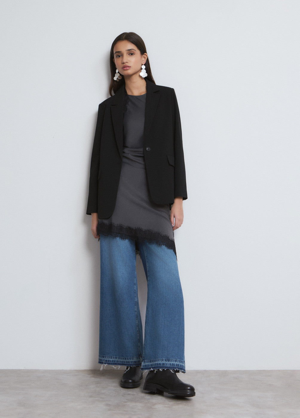 Pendiente monedas grandes