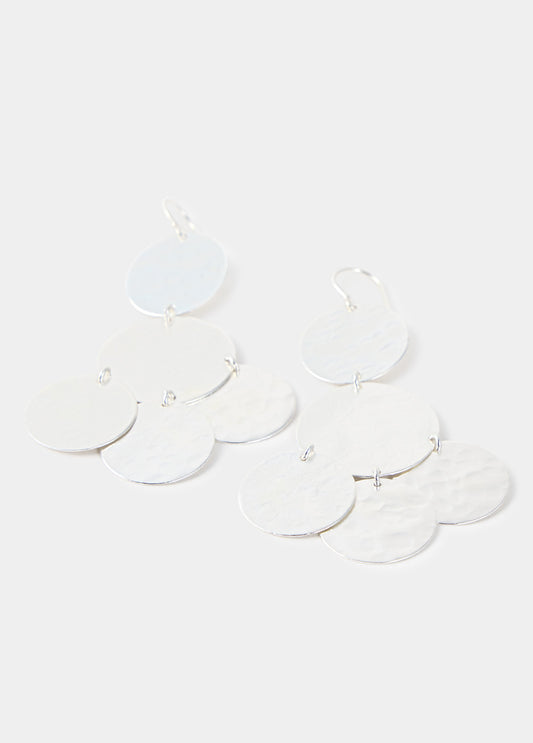 Pendiente monedas grandes