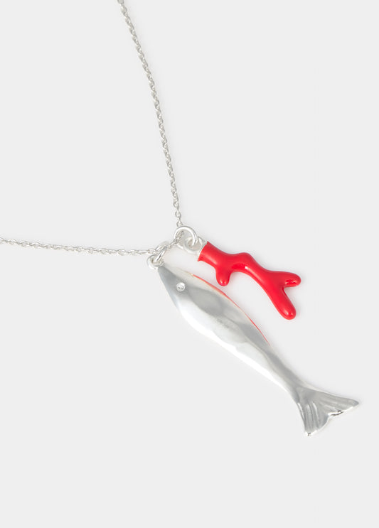 Collar colgante pez