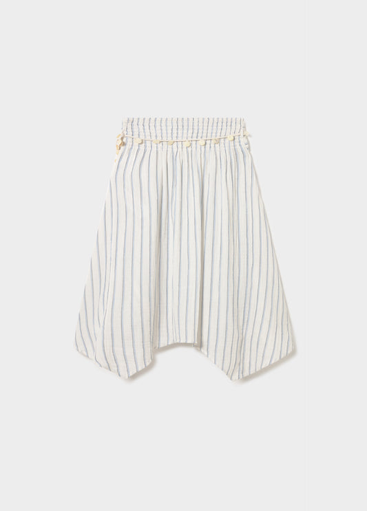 Falda midi rayas