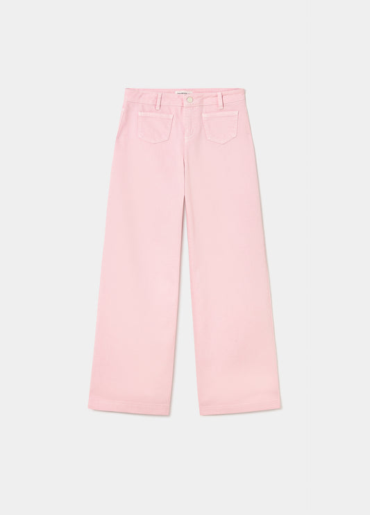 Pantalón culotte bolsillos frontales