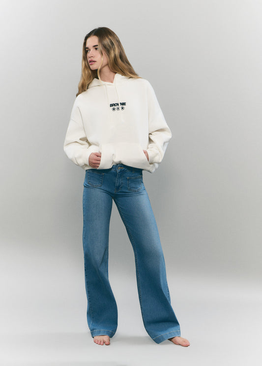 Jeans bolsillo parche